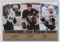 Mario Lemieux, Sidney Crosby, Jordan Staal