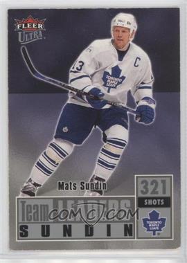 2007-08 Fleer Ultra - Team Leaders #TL14 - Mats Sundin