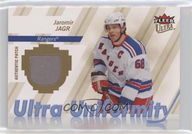 2007-08 Fleer Ultra - Ultra Uniformity - Patch #U-JJ - Jaromir Jagr /25