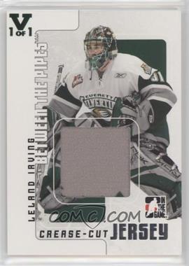 2007-08 In the Game Between the Pipes - Crease-Cut Jersey - ITG Vault Emerald #CCJ-14 - Leland Irving /1