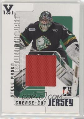 2007-08 In the Game Between the Pipes - Crease-Cut Jersey - ITG Vault Silver #CCJ-22 - Steve Mason /1