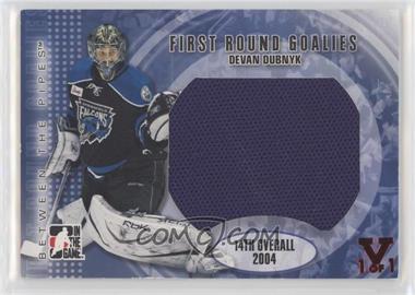 2007-08 In the Game Between the Pipes - First Round Goalies - ITG Vault Ruby #FRG-07 - Devan Dubnyk /1