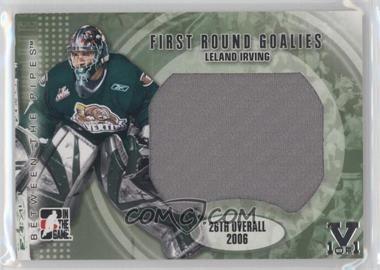 2007-08 In the Game Between the Pipes - First Round Goalies - ITG Vault Silver #FRG-01 - Leland Irving /1