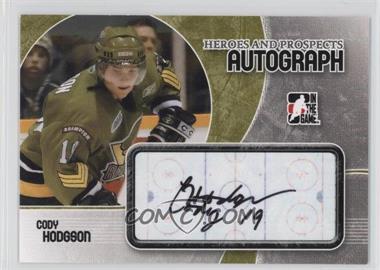 2007-08 In the Game Heroes and Prospects - Autographs #A-CH - Cody Hodgson