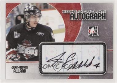 2007-08 In the Game Heroes and Prospects - Autographs #A-JSA - Jean-Simon Allard
