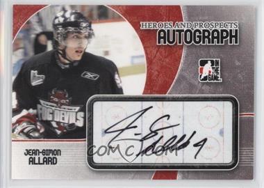 2007-08 In the Game Heroes and Prospects - Autographs #A-JSA - Jean-Simon Allard