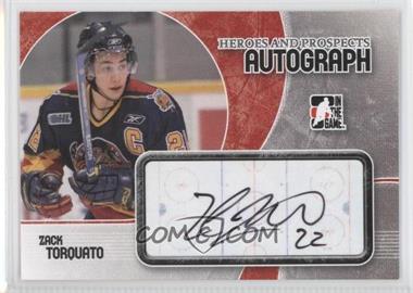 2007-08 In the Game Heroes and Prospects - Autographs #A-ZT - Zack Torquato