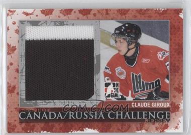 2007-08 In the Game Heroes and Prospects - Canada/Russia Challenge Jersey - Silver #CR-11 - Claude Giroux /50