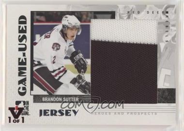 2007-08 In the Game Heroes and Prospects - Game-Used - Jersey ITG Vault Ruby #GUJ-06 - Brandon Sutter /1