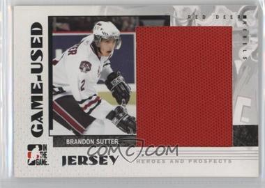 2007-08 In the Game Heroes and Prospects - Game-Used - Jersey #GUJ-06 - Brandon Sutter