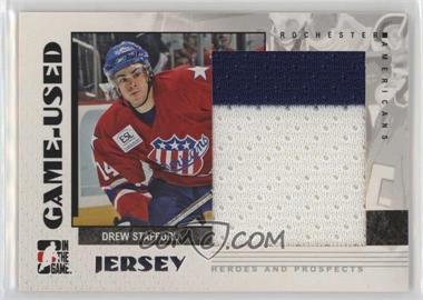 2007-08 In the Game Heroes and Prospects - Game-Used - Jersey #GUJ-37 - Drew Stafford