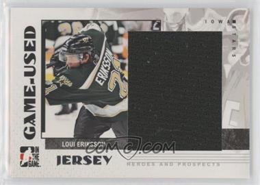 2007-08 In the Game Heroes and Prospects - Game-Used - Jersey #GUJ-45 - Loui Eriksson