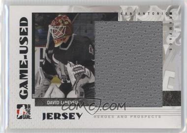 2007-08 In the Game Heroes and Prospects - Game-Used - Jersey #GUJ-56 - David LeNeveu