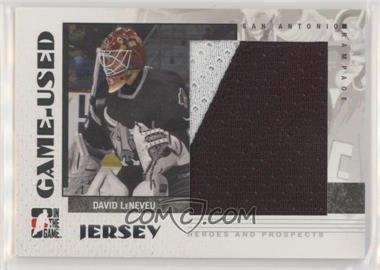 2007-08 In the Game Heroes and Prospects - Game-Used - Jersey #GUJ-56 - David LeNeveu