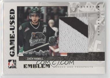 2007-08 In the Game Heroes and Prospects - Game-Used Emblem #GUE-08 - Zach Hamill