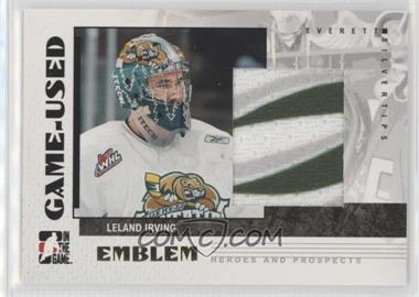 2007-08 In the Game Heroes and Prospects - Game-Used Emblem #GUE-11 - Leland Irving