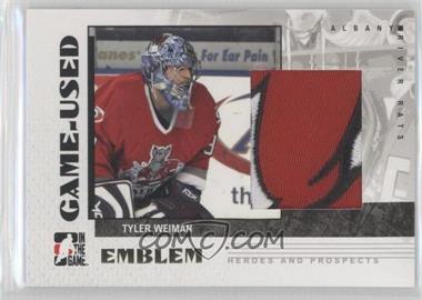 2007-08 In the Game Heroes and Prospects - Game-Used Emblem #GUE-52 - Tyler Weiman