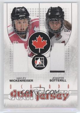 2007-08 In the Game O Canada - Dual Jersey #DJ-03 - Hayley Wickenheiser, Jennifer Botterill