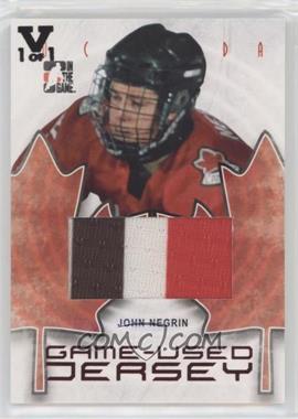 2007-08 In the Game O Canada - Game-Used Jersey - ITG Vault Black #GUJ-10 - John Negrin /1