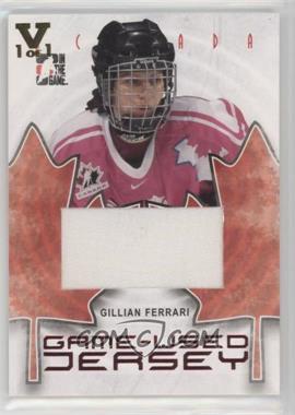 2007-08 In the Game O Canada - Game-Used Jersey - ITG Vault Gold #GUJ-31 - Gillian Ferrari /1