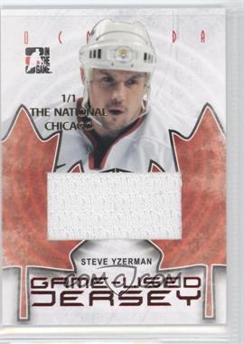 2007-08 In the Game O Canada - Game-Used Jersey - The National Chicago #GUJ-77 - Steve Yzerman /1