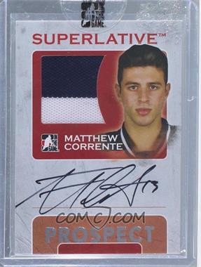 2007-08 In the Game Superlative - Prospect Game-Used Jersey Autograph - Silver #SP-MC - Matthew Corrente /50 [Uncirculated]