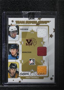 2007-08 In the Game Superlative - Spring Expo Team Superlative - Gold ITG Vault Ruby #TS-65 - Alex Ovechkin, Ilya Kovalchuk, Joe Thornton /1 [Uncirculated]