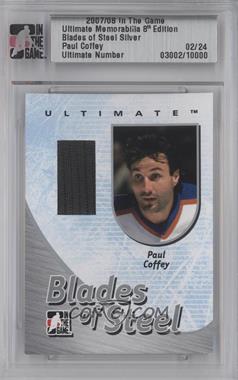 2007-08 In the Game Ultimate Memorabilia 8th Edition - Blades of Steel - Silver #_PACO - Paul Coffey /24