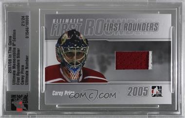 2007-08 In the Game Ultimate Memorabilia 8th Edition - First Rounders Jersey - Silver #_CAPR - Carey Price /24 [Uncirculated]