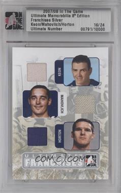 2007-08 In the Game Ultimate Memorabilia 8th Edition - Franchises - Silver #_KMH - Dave Keon, Frank Mahovlich, Tim Horton /24
