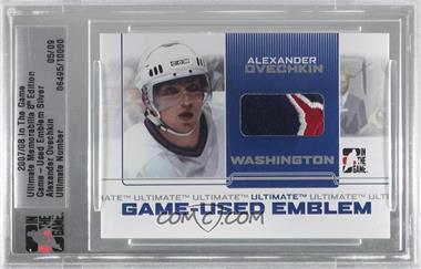 2007-08 In the Game Ultimate Memorabilia 8th Edition - Game-Used Emblem - Silver #_ALOV - Alexander Ovechkin /9 [Uncirculated]