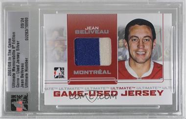 2007-08 In the Game Ultimate Memorabilia 8th Edition - Game-Used Jersey - Silver #_JEBE - Jean Beliveau /24 [Uncirculated]