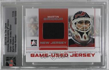 2007-08 In the Game Ultimate Memorabilia 8th Edition - Game-Used Jersey - Silver #_MABR - Martin Brodeur /24 [Uncirculated]