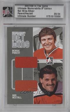 2007-08 In the Game Ultimate Memorabilia 8th Edition - Net Wins - Silver #_BPRH - Bernie Parent, Ron Hextall /24