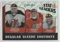 Dominik Hasek, Martin Brodeur, Miikka Kiprusoff