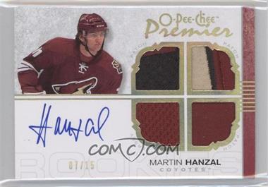 2007-08 O-Pee-Chee Premier - [Base] - Gold Spectrum #134 - Autographed Quad Rookie Memorabilia - Martin Hanzal /15