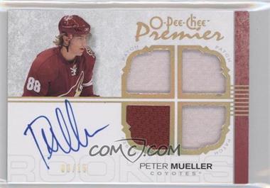 2007-08 O-Pee-Chee Premier - [Base] - Gold Spectrum #145 - Autographed Quad Rookie Memorabilia - Peter Mueller /15