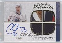 Autographed Quad Rookie Memorabilia - Andrew Cogliano #/50