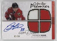 Autographed Quad Rookie Memorabilia - Patrick Kane #/50