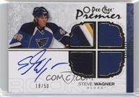 Autographed Quad Rookie Memorabilia - Steve Wagner #/50