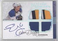 Autographed Quad Rookie Memorabilia - Erik Johnson #/35