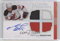 Autographed Quad Rookie Memorabilia - Nicklas Bergfors #/35