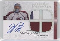 Autographed Quad Rookie Memorabilia - Tyler Weiman #/35