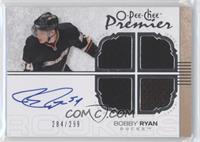 Autographed Quad Rookie Memorabilia - Bobby Ryan #/299