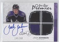 Autographed Quad Rookie Memorabilia - Jack Johnson #/299