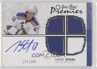 Autographed Quad Rookie Memorabilia - Marc Staal #/299