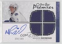 Autographed Quad Rookie Memorabilia - Mason Raymond #/299