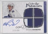 Autographed Quad Rookie Memorabilia - Mason Raymond [EX to NM] #/299