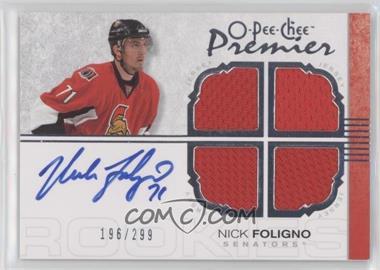 2007-08 O-Pee-Chee Premier - [Base] #140 - Autographed Quad Rookie Memorabilia - Nick Foligno /299