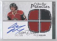 Autographed Quad Rookie Memorabilia - Petr Kalus #/299